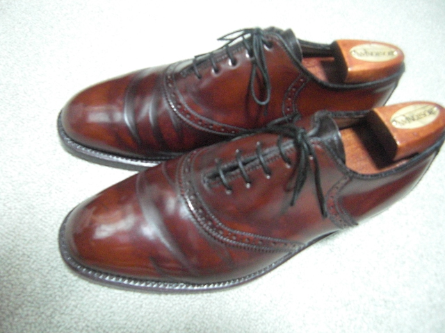 本格靴コレクター・おじおじの日記: 横浜信濃屋元町店で購入したボストニアンのコードバン